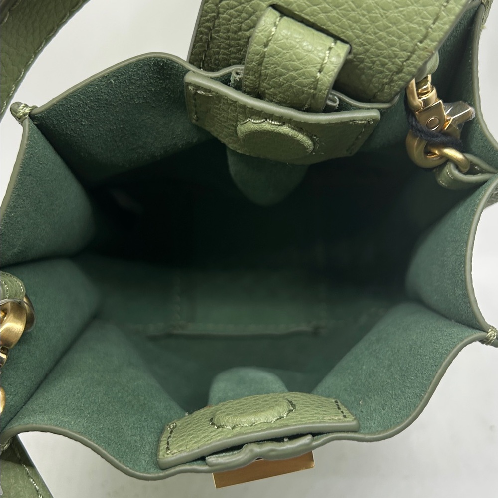 Zac Posen NWT Sage Green Leather Anthea Adj Strap Wristlet Shoulder Bag Purse 🌸🌸 - Picture 7 of 7